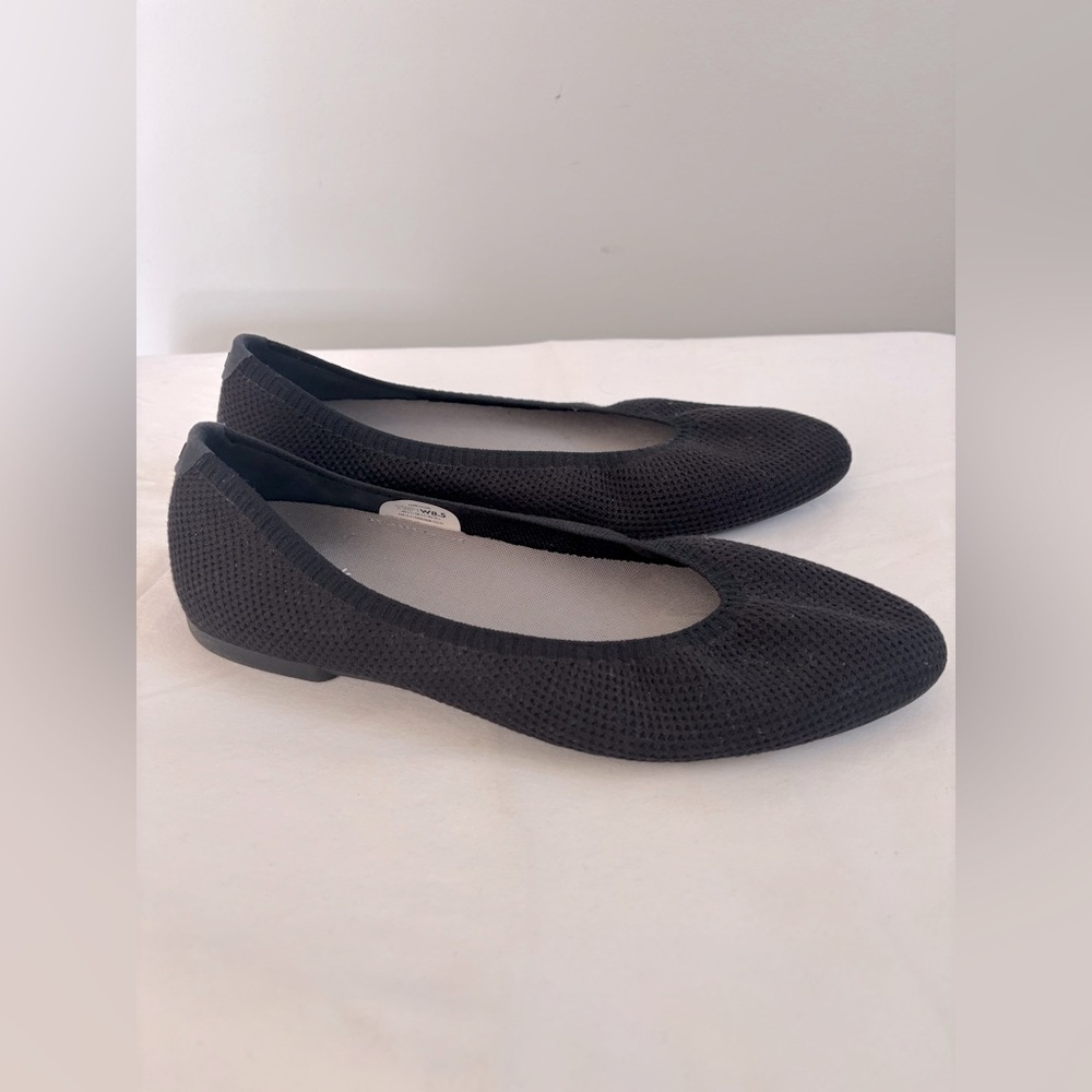 Allbirds Tree Breezers Point knit black ballet flats